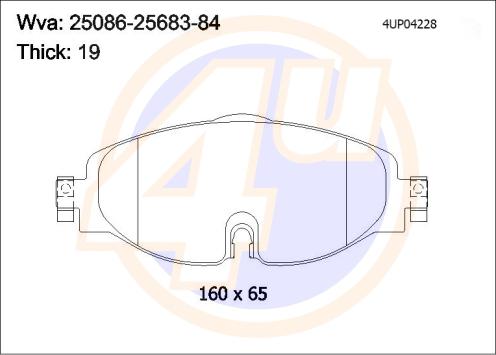 4U 4UP04228 - Bremžu uzliku kompl., Disku bremzes ps1.lv