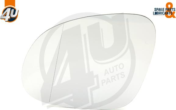 4U Autoparts 41540VV - Spoguļstikls, Ārējais atpakaļskata spogulis ps1.lv