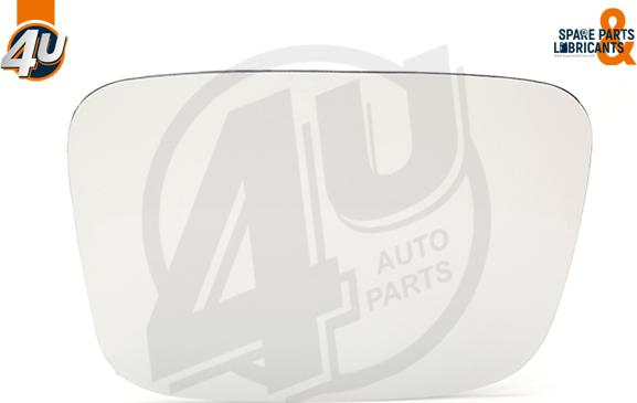 4U Autoparts 41547VV - Spoguļstikls, Ārējais atpakaļskata spogulis ps1.lv