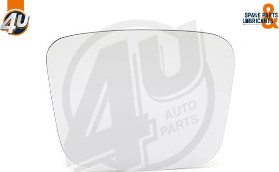 4U Autoparts 41558PU - Spoguļstikls, Ārējais atpakaļskata spogulis ps1.lv