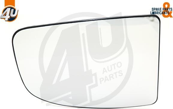 4U Autoparts 41564PU - Spoguļstikls, Ārējais atpakaļskata spogulis ps1.lv