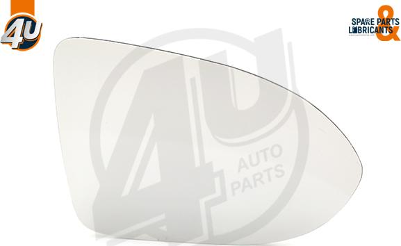 4U Autoparts 41531VV - Spoguļstikls, Ārējais atpakaļskata spogulis ps1.lv