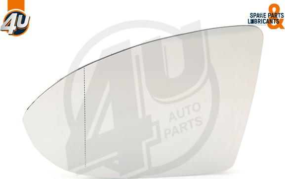 4U Autoparts 41524VV - Spoguļstikls, Ārējais atpakaļskata spogulis ps1.lv