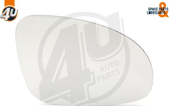 4U Autoparts 41521VV - Spoguļstikls, Ārējais atpakaļskata spogulis ps1.lv