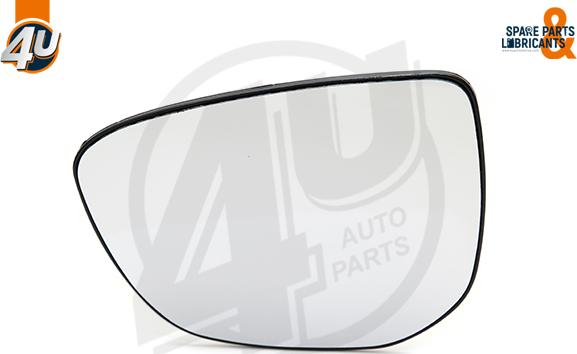 4U Autoparts 41576PU - Spoguļstikls, Ārējais atpakaļskata spogulis ps1.lv