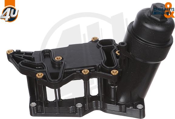 4U Autoparts 14389BW - Korpuss, Eļļas filtrs ps1.lv