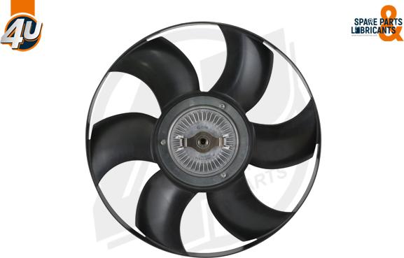 4U Autoparts 15124MR - Ventilators, Motora dzesēšanas sistēma ps1.lv