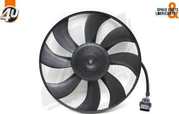 4U Autoparts 15267VV - Ventilators, Motora dzesēšanas sistēma ps1.lv