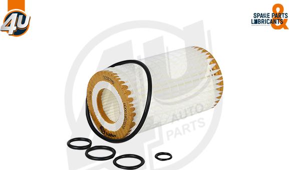 4U Autoparts 33267MR - Eļļas filtrs ps1.lv