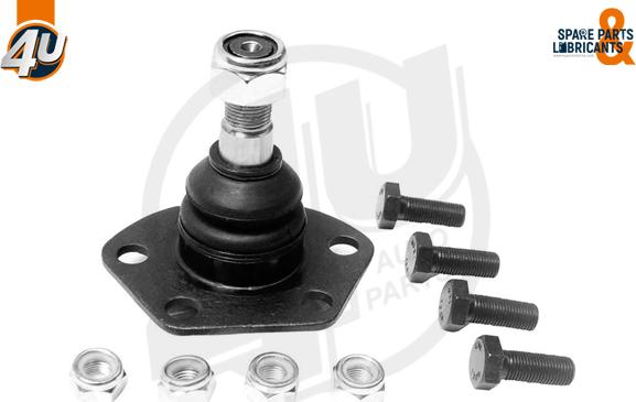 4U Autoparts B69566 - Balst / Virzošais šarnīrs ps1.lv