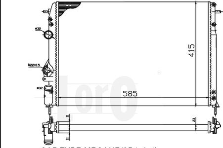 ABAKUS 042-017-0005 - Radiators, Motora dzesēšanas sistēma ps1.lv