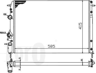 ABAKUS 042-017-0036-B - Radiators, Motora dzesēšanas sistēma ps1.lv