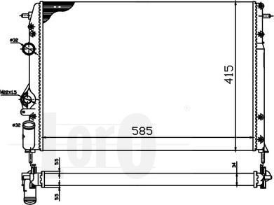 ABAKUS 042-017-0030 - Radiators, Motora dzesēšanas sistēma ps1.lv