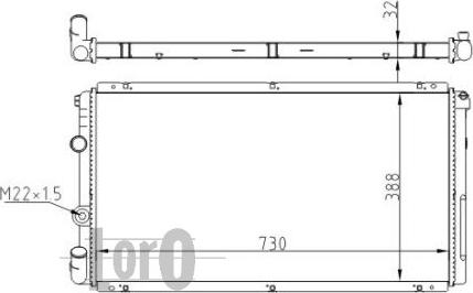 ABAKUS 042-017-0024 - Radiators, Motora dzesēšanas sistēma ps1.lv