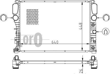 ABAKUS 054-017-0048-B - Radiators, Motora dzesēšanas sistēma ps1.lv