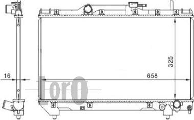 ABAKUS 051-017-0042 - Radiators, Motora dzesēšanas sistēma ps1.lv