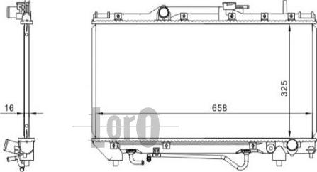 ABAKUS 051-017-0003 - Radiators, Motora dzesēšanas sistēma ps1.lv