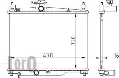 ABAKUS 051-017-0013 - Radiators, Motora dzesēšanas sistēma ps1.lv