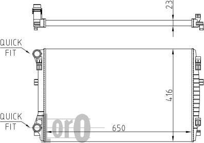 ABAKUS 053-017-0044 - Radiators, Motora dzesēšanas sistēma ps1.lv