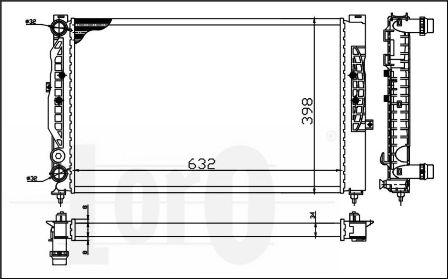 ABAKUS 053-017-0057 - Radiators, Motora dzesēšanas sistēma ps1.lv