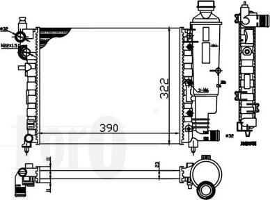 ABAKUS 009-017-0036 - Radiators, Motora dzesēšanas sistēma ps1.lv