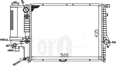 ABAKUS 004-017-0019 - Radiators, Motora dzesēšanas sistēma ps1.lv