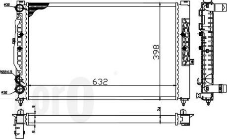 ABAKUS 003-017-0019 - Radiators, Motora dzesēšanas sistēma ps1.lv