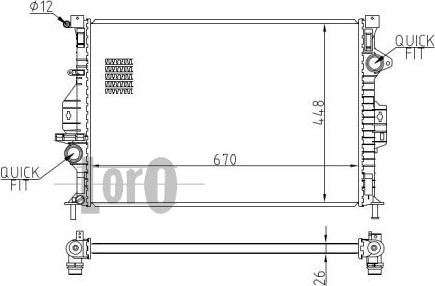 ABAKUS 017-017-0050-B - Radiators, Motora dzesēšanas sistēma ps1.lv