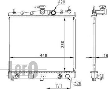 ABAKUS 035-017-0018 - Radiators, Motora dzesēšanas sistēma ps1.lv