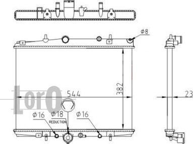 ABAKUS 038-017-0030 - Radiators, Motora dzesēšanas sistēma ps1.lv