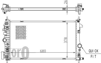 ABAKUS 037-017-0090-B - Radiators, Motora dzesēšanas sistēma ps1.lv