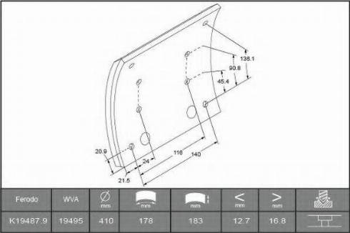 ABEX B2203153 - Bremžu uzliku kompl., Trumuļu bremzes ps1.lv