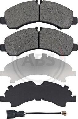 A.B.S. 35141 - Bremžu uzliku kompl., Disku bremzes ps1.lv