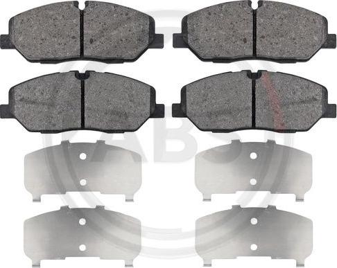 A.B.S. 35166 - Bremžu uzliku kompl., Disku bremzes ps1.lv