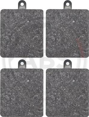 A.B.S. 35162 - Bremžu uzliku kompl., Disku bremzes ps1.lv