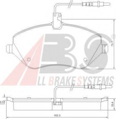 A.B.S. 37431 OE - Bremžu uzliku kompl., Disku bremzes ps1.lv