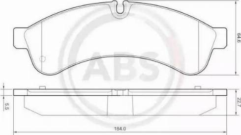 A.B.S. 37681 - Bremžu uzliku kompl., Disku bremzes ps1.lv