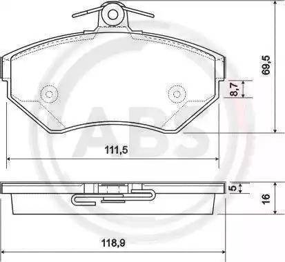 BOSCH 986424468 - Bremžu uzliku kompl., Disku bremzes ps1.lv