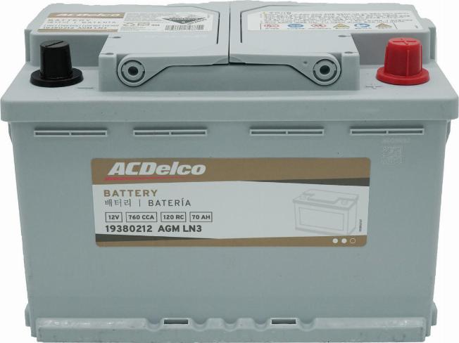 ACDelco 19380212 - Startera akumulatoru baterija ps1.lv
