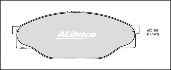 ACDelco ACD1205 - Bremžu uzliku kompl., Disku bremzes ps1.lv