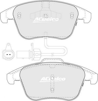 ACDelco ACD2184 - Bremžu uzliku kompl., Disku bremzes ps1.lv