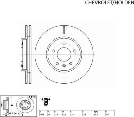 ACDelco ACDR2040 - Bremžu diski ps1.lv