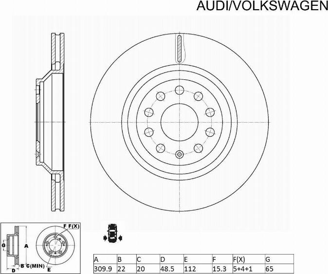 ACDelco ACDR2809 - Bremžu diski ps1.lv