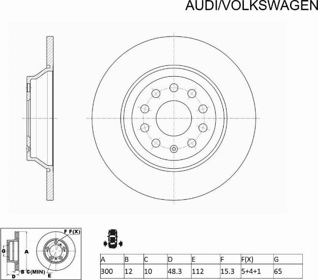 ACDelco ACDR2837 - Bremžu diski ps1.lv