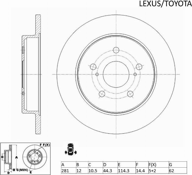 ACDelco ACDR2765 - Bremžu diski ps1.lv