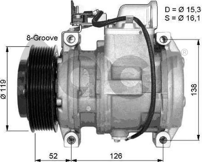 ACR 134426 - Kompresors, Gaisa kond. sistēma ps1.lv