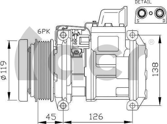 ACR 134427 - Kompresors, Gaisa kond. sistēma ps1.lv