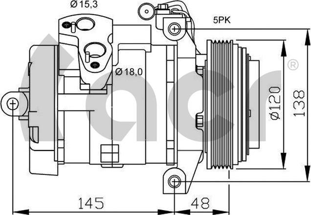 ACR 134511G - Kompresors, Gaisa kond. sistēma ps1.lv