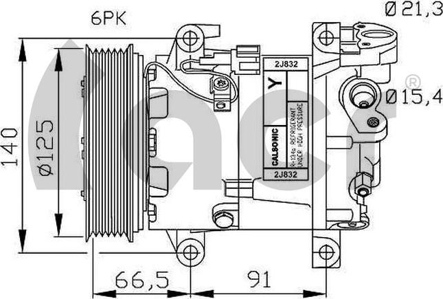 ACR 134395R - Kompresors, Gaisa kond. sistēma ps1.lv