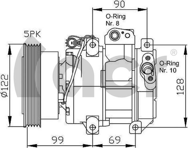 ACR 135242G - Kompresors, Gaisa kond. sistēma ps1.lv